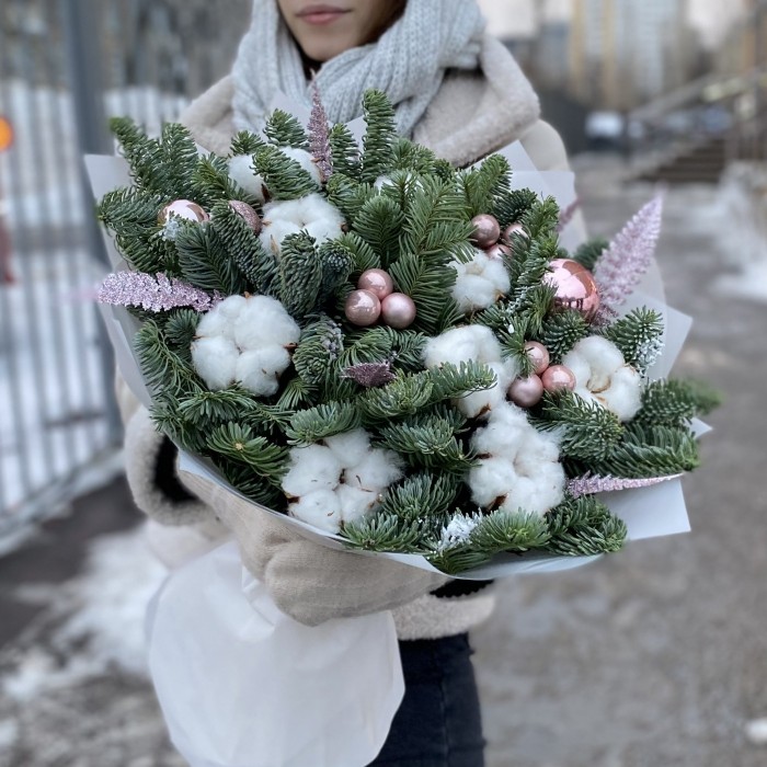 Букет Сказке быть с хлопком и нобилисом
