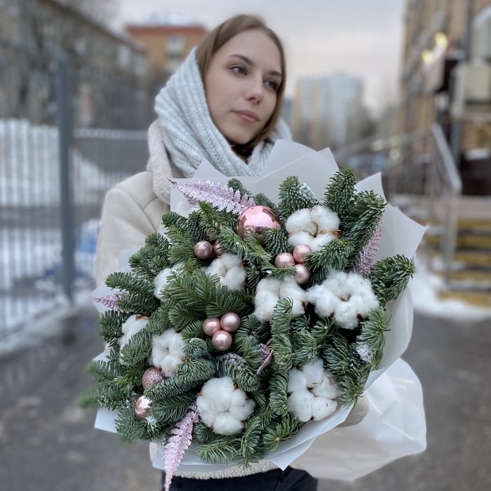 Букет Сказке быть с хлопком и нобилисом