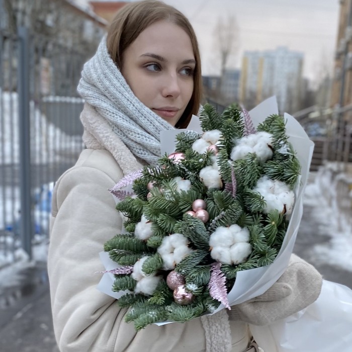 Букет Сказке быть с хлопком и нобилисом