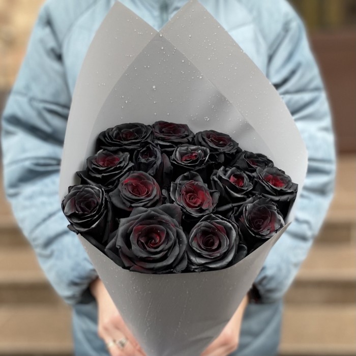 Букет из черных роз