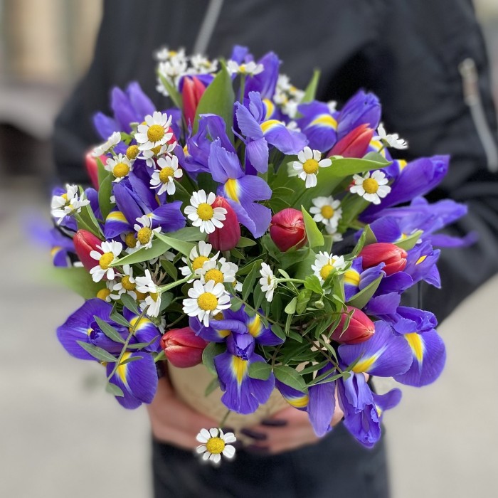 Цветочная поляна в коробке