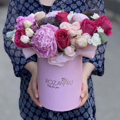 Цветы в коробке Дыхание Весны