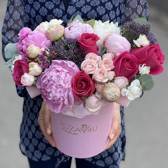 Цветы в коробке Дыхание Весны