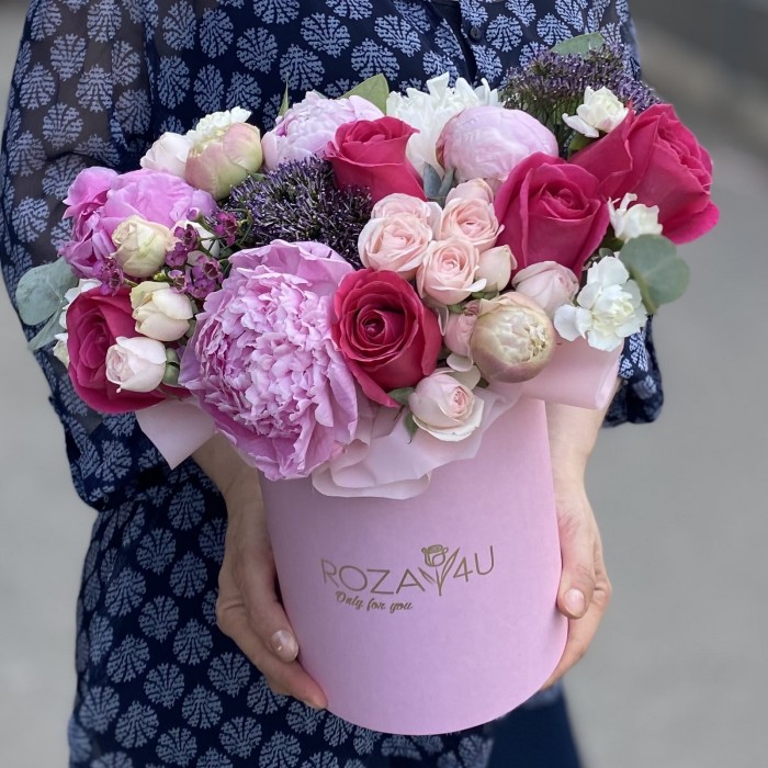 Цветы в коробке Дыхание Весны