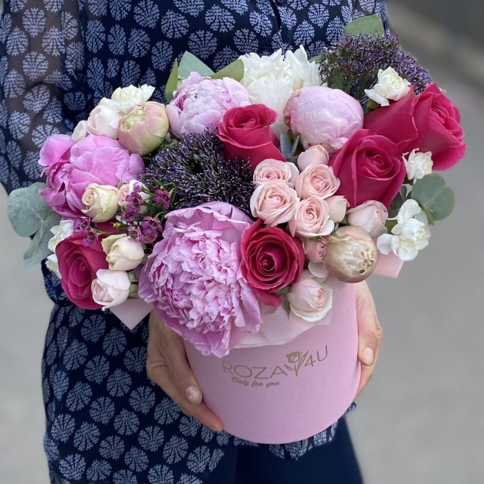 Цветы в коробке Дыхание Весны