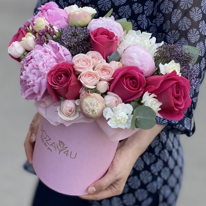 Цветы в коробке Дыхание Весны