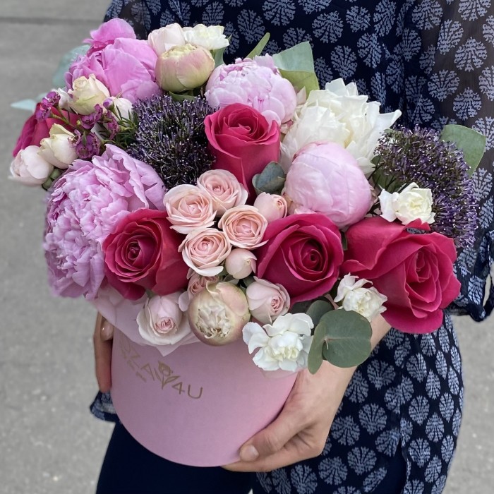 Цветы в коробке Дыхание Весны