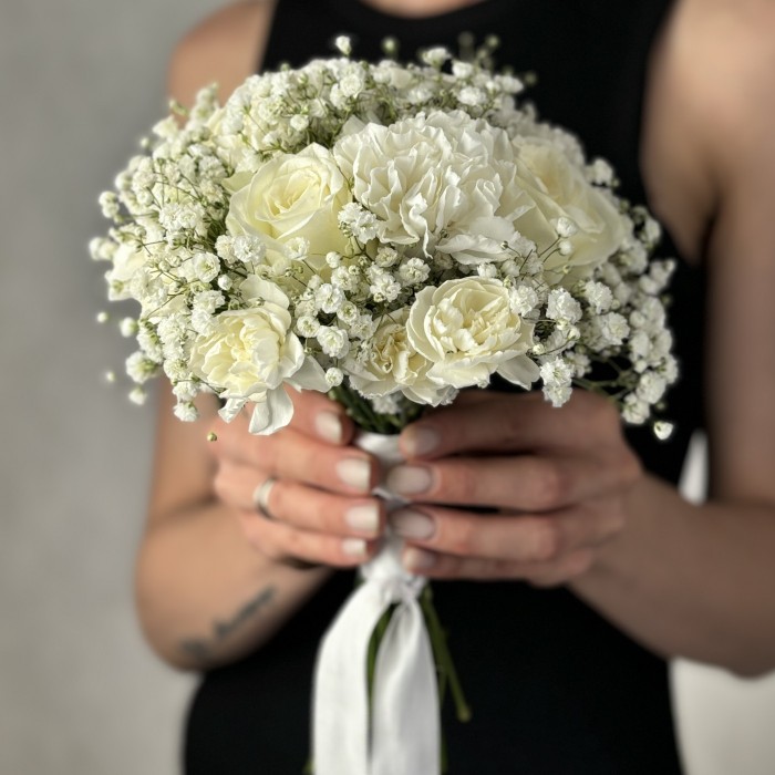 Дублер свадебного букета невесты Белая классика