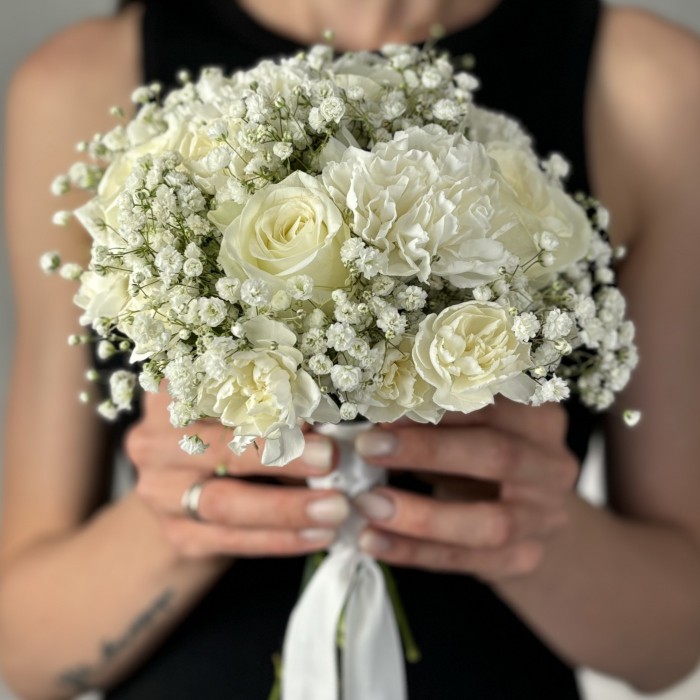 Дублер свадебного букета невесты Белая классика