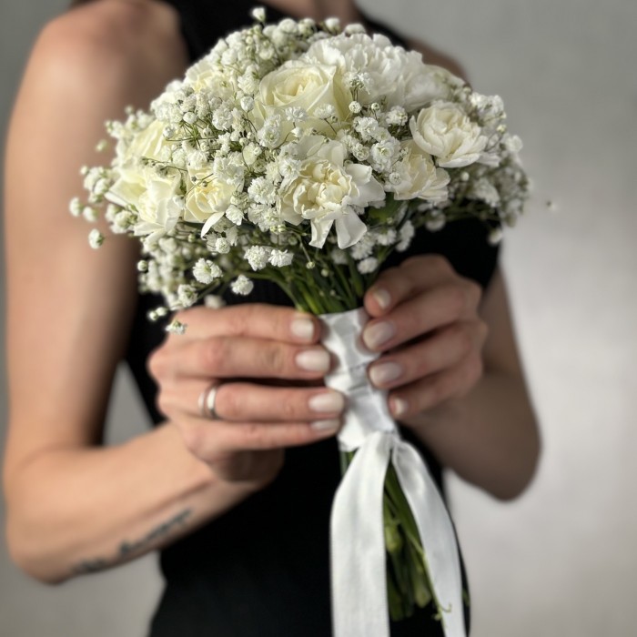 Дублер свадебного букета невесты Белая классика