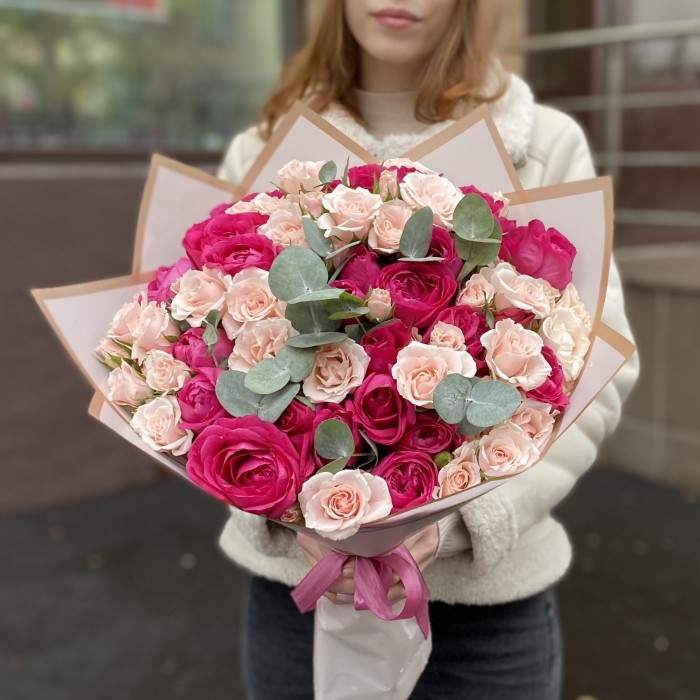 Дуэт кустовых роз Свит Сара и Тамбузи