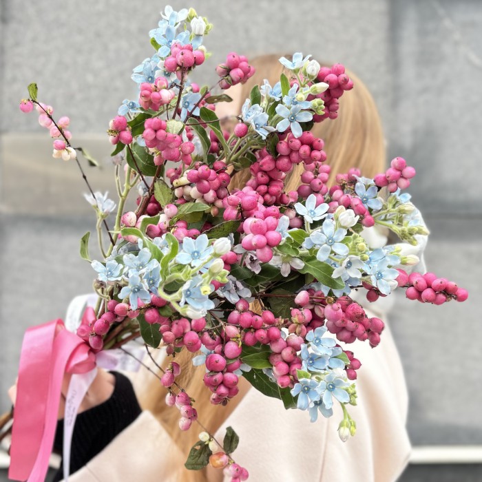 Интерьерный букет Розовый жемчуг