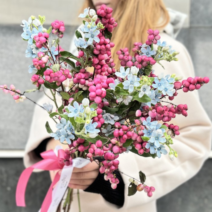 Интерьерный букет Розовый жемчуг