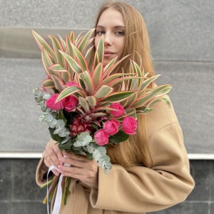 Интерьерный букет Яркие тропики