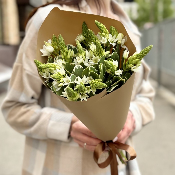 Интерьерный букет с орнитогалумом