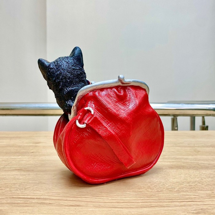 Кашпо кошелёк с котиком