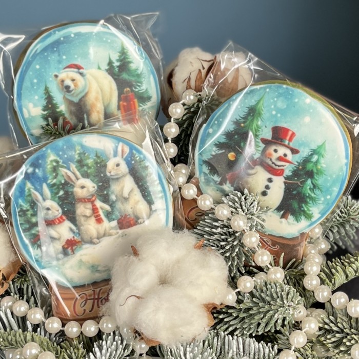 Композиция с новогодними пряниками Зима