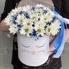 Композиция из хризантем Зайка