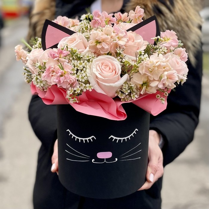 Композиция из роз Котик