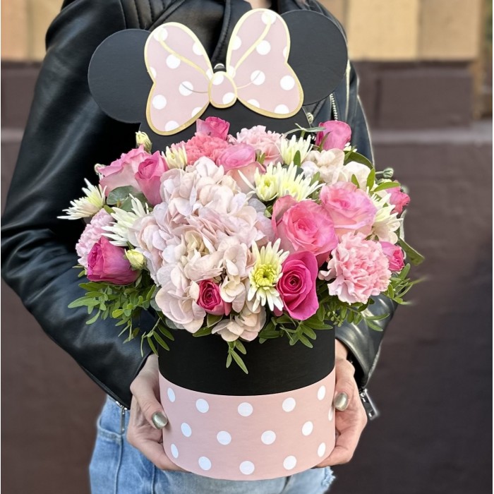 Композиция в коробке Микки Маус