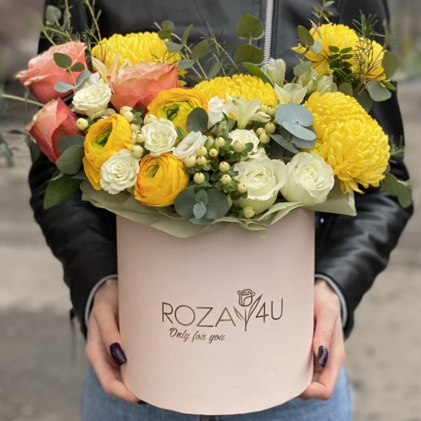 Композиция в коробке Райский Сад