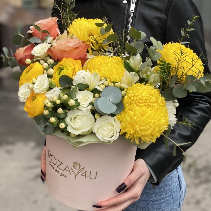 Композиция в коробке Райский Сад