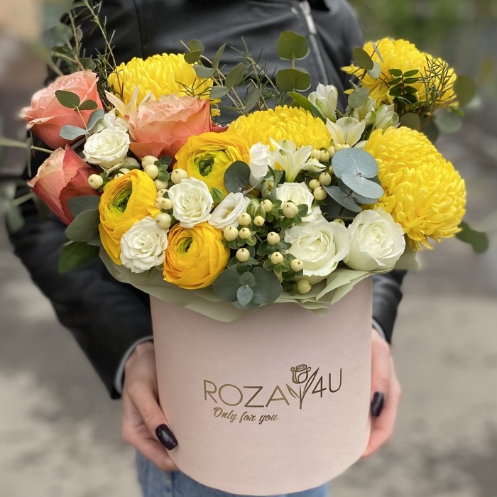 Композиция в коробке Райский Сад