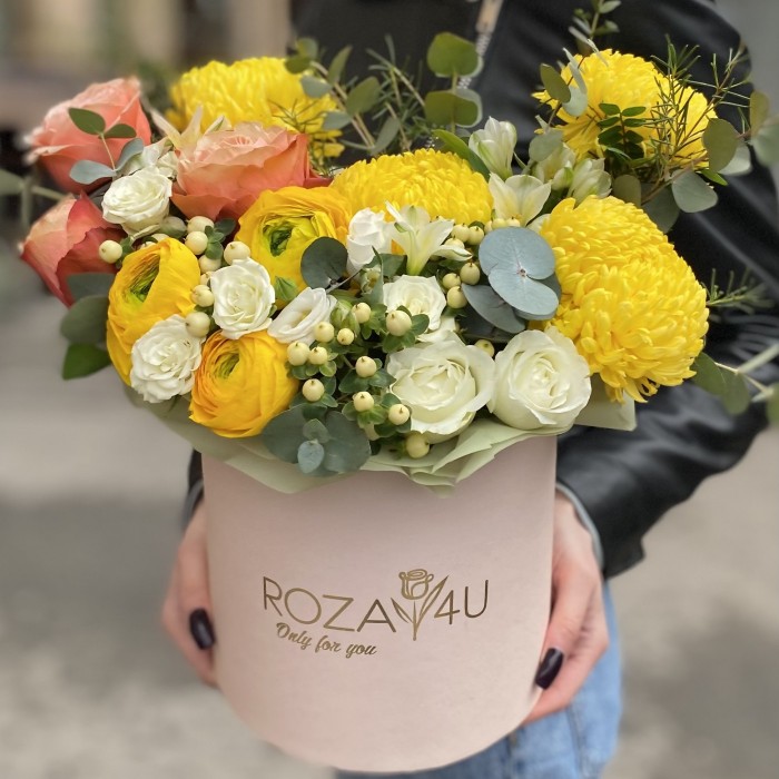 Композиция в коробке Райский Сад