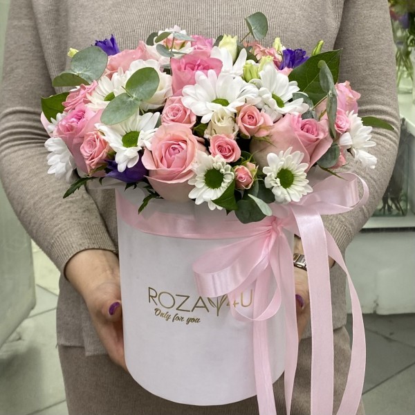 Композиция в коробке Романтичная Поляна