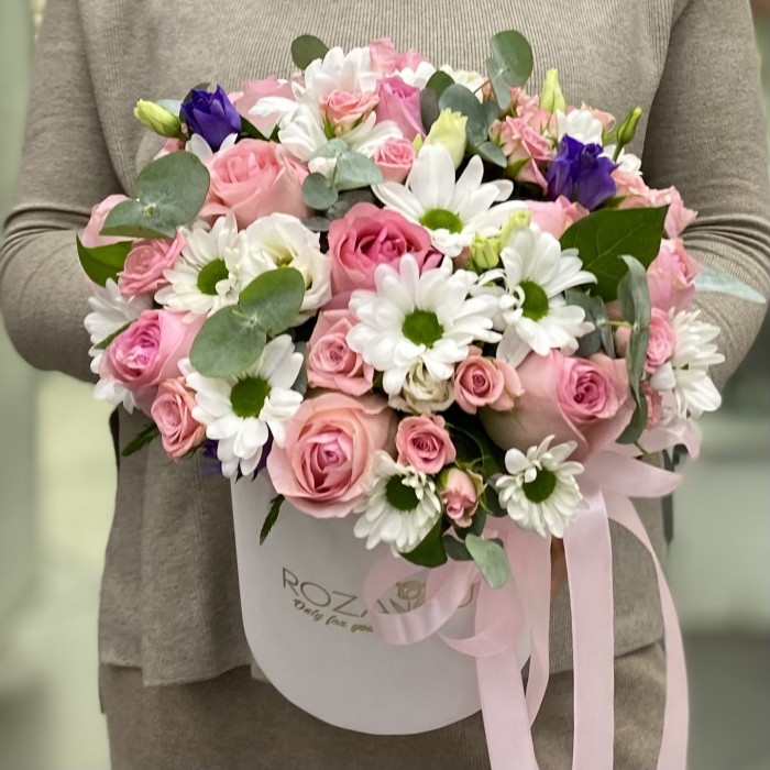 Композиция в коробке Романтичная Поляна