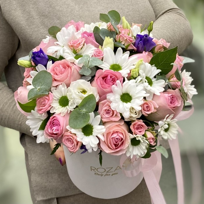 Композиция в коробке Романтичная Поляна