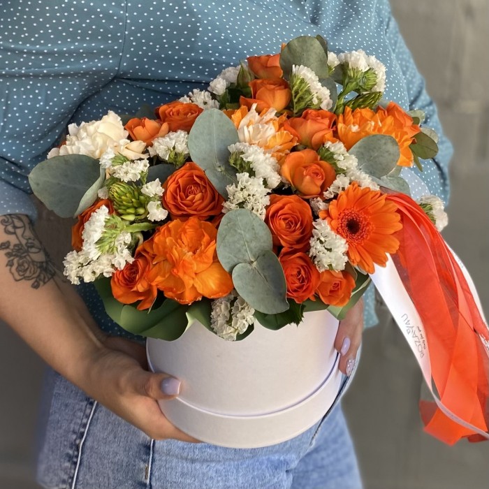 Композиция в коробке Яркая Эмоция