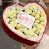 Коробка Сердце с розами и конфетами Маме