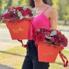 Коробка квадратная Красный MIX