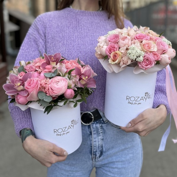 Коробка розовый MIX