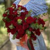 Коробка с красными розами Сила Страсти