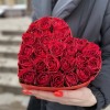 Коробка Сердце с красными розами Для Тебя