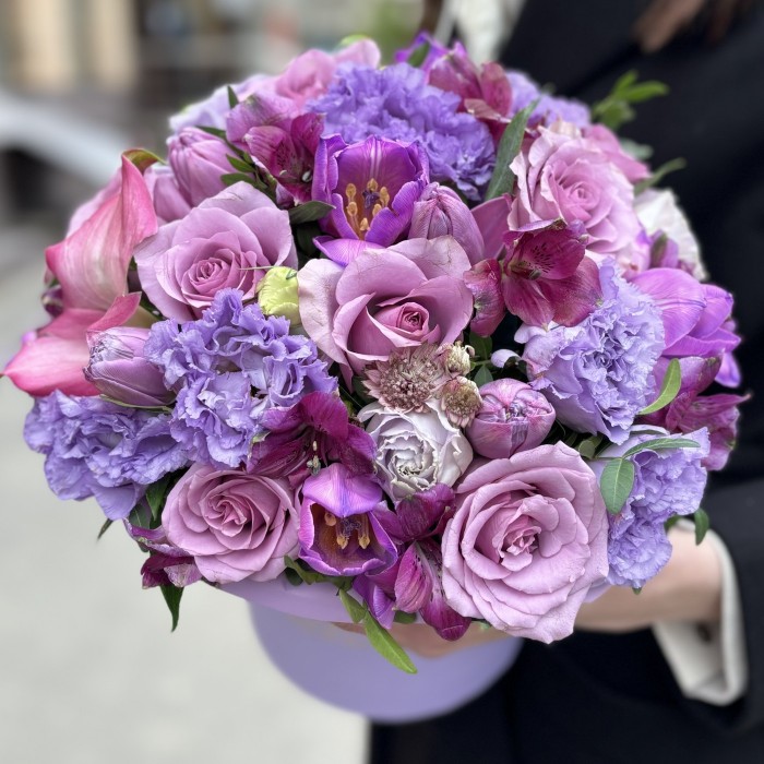 Коробка сиреневый MIX