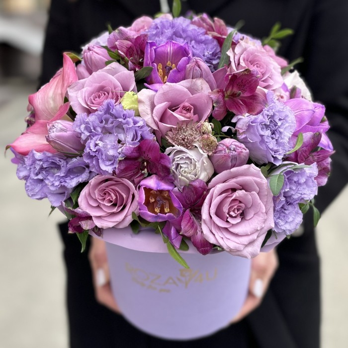 Коробка сиреневый MIX