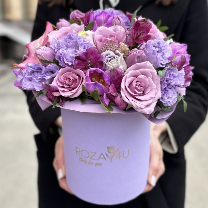 Коробка сиреневый MIX