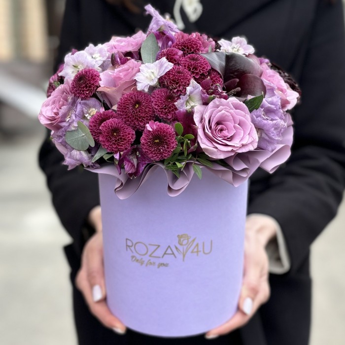 Коробка сиреневый MIX