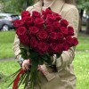 Красная большая роза Родус 50 см