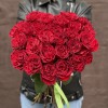Красные пионовидные розы Хартс