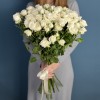 Кустовая белая роза Сноуфлейк 60 см