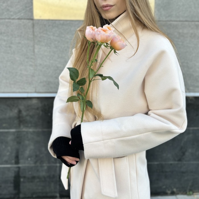 Кустовая пионовидная коралловая роза Кейджерс коралл