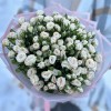25 кустовых кремовых роз Рослин 40см