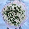 25 кустовых кремовых роз Рослин 40см
