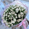 25 кустовых кремовых роз Рослин 40см