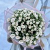 25 кустовых кремовых роз Рослин 40см