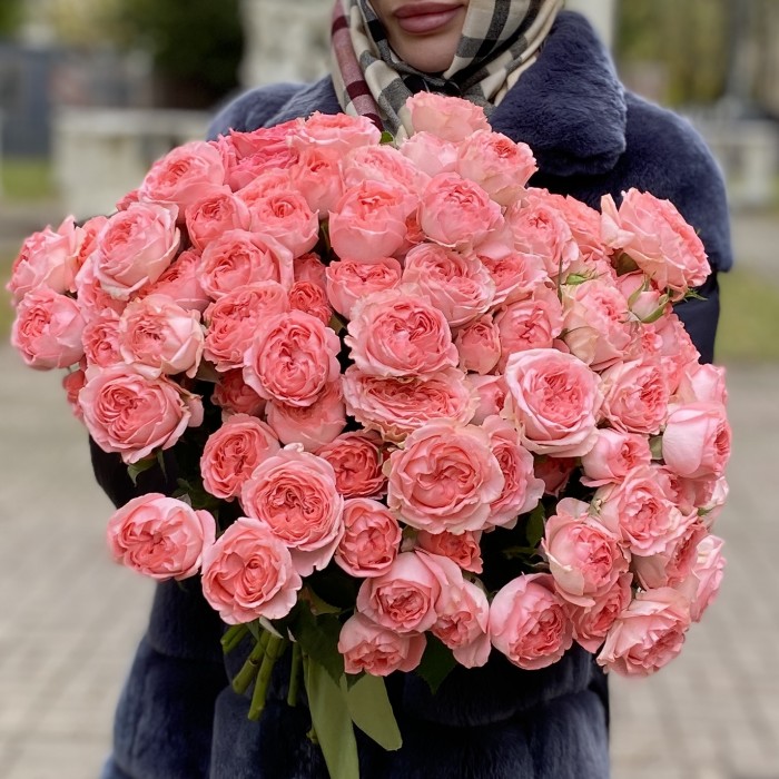 Кустовая пионовидная роза Фемке